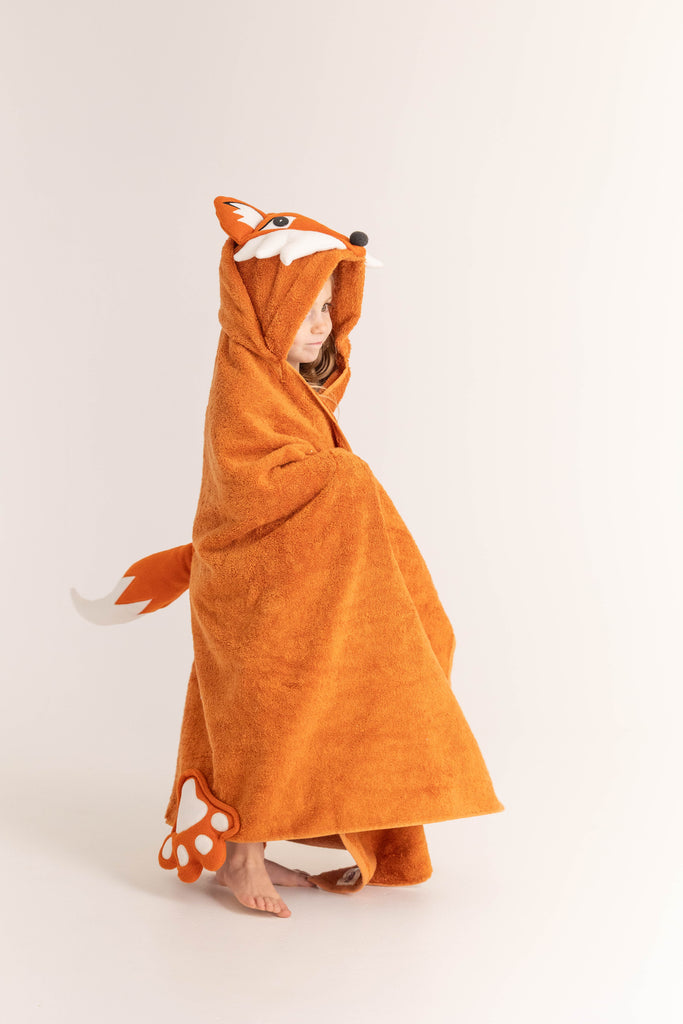 Fox Hooded Towel for Infants, Babies, Toddlers, Youth Kids & Children