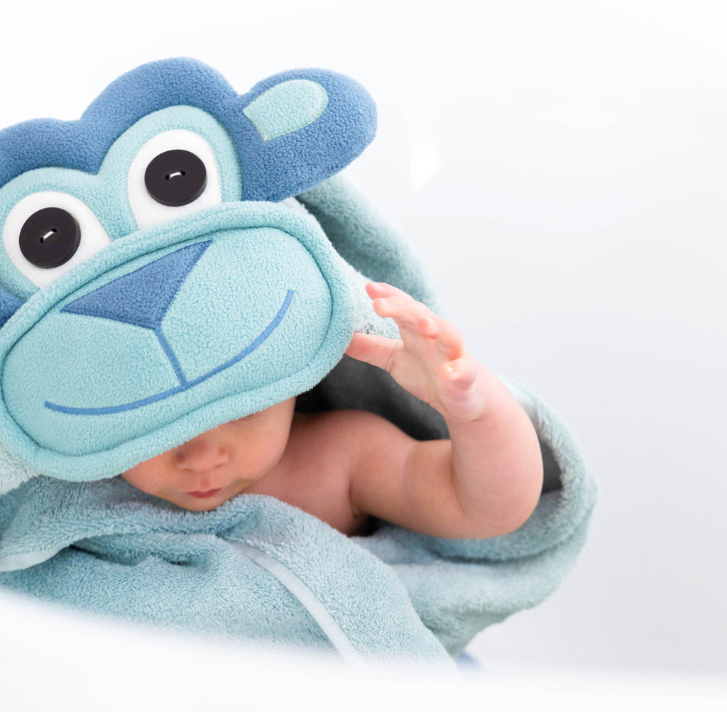 Monkey Hooded Towel for Infants, Babies, Toddlers, Youth Kids & Children